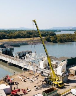 Barrage de Rochemaure vu du haut